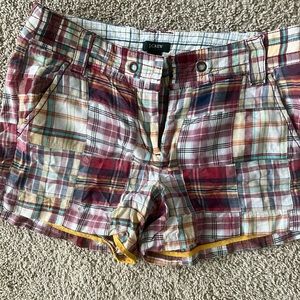 JCrew madras shorts
